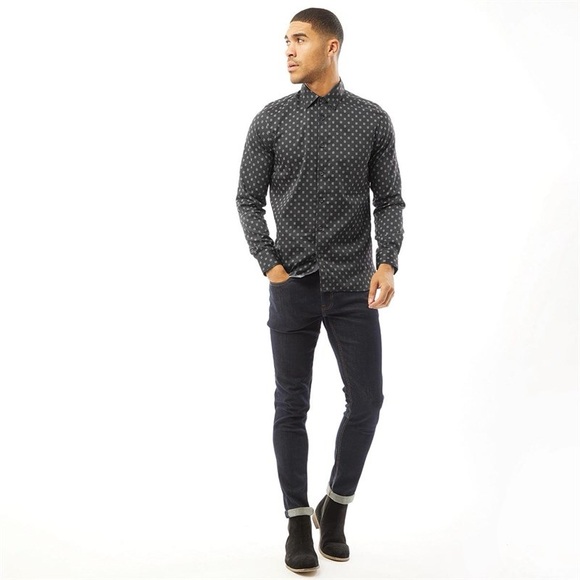 Ted Baker MMA POLSLO Long Sleeve Button Up. Men's 3 - Picture 1 of 7